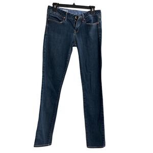 GAP 1969 Women’s Medium Wash Skinny Jeans, Size 27/4r, 5 pockets with rivets